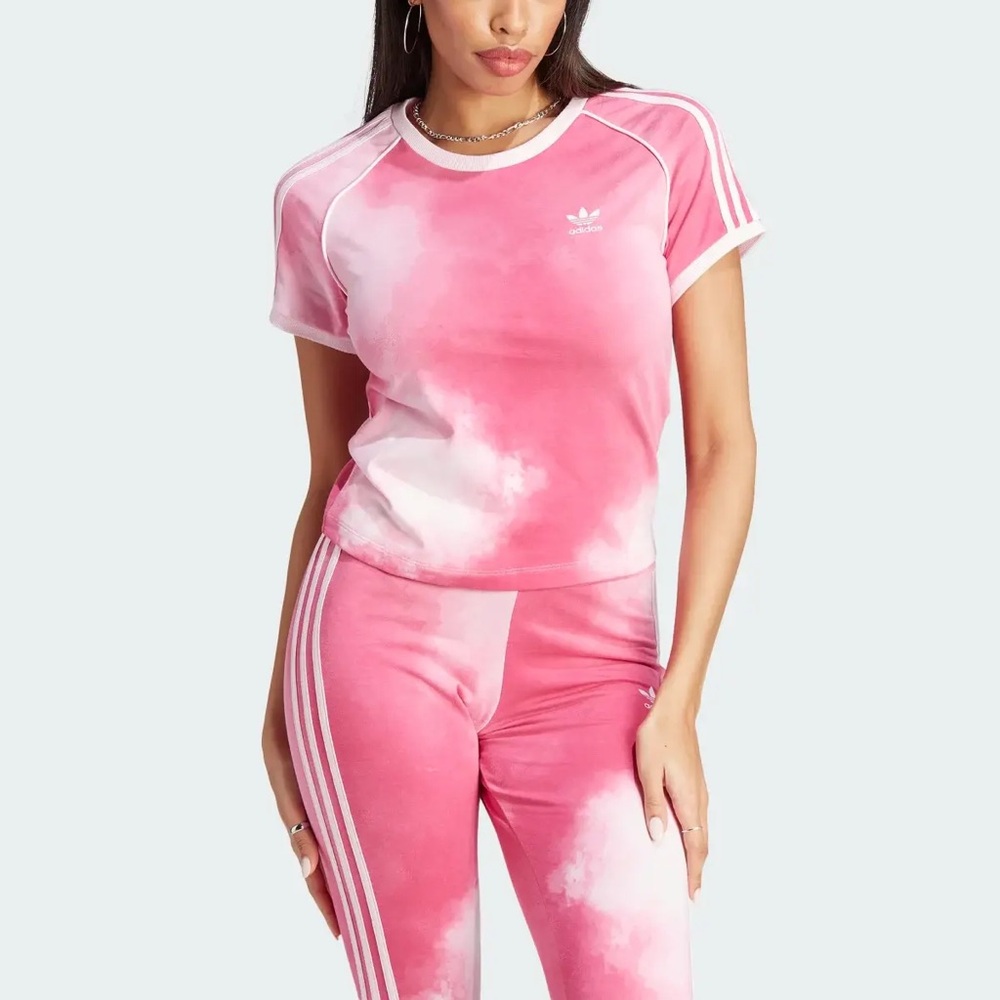 Color Fade 3-Stripes Tee Adidas